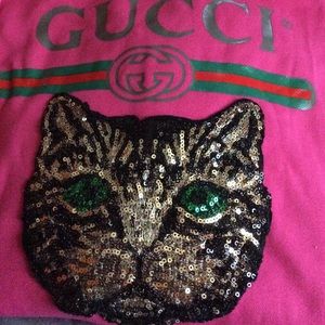 gucci sequin cat hoodie